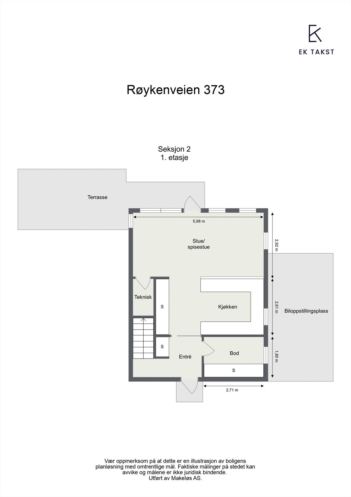 Plantegning - 1. etasje Galleribilde