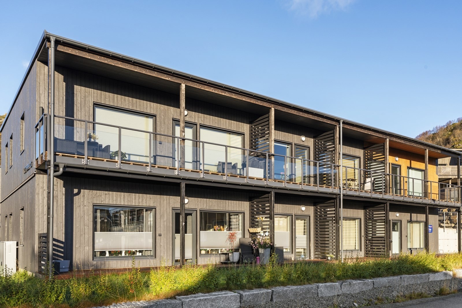 Fasade - Leiligheten ligger øverst helt til venstre i bildet Galleribilde