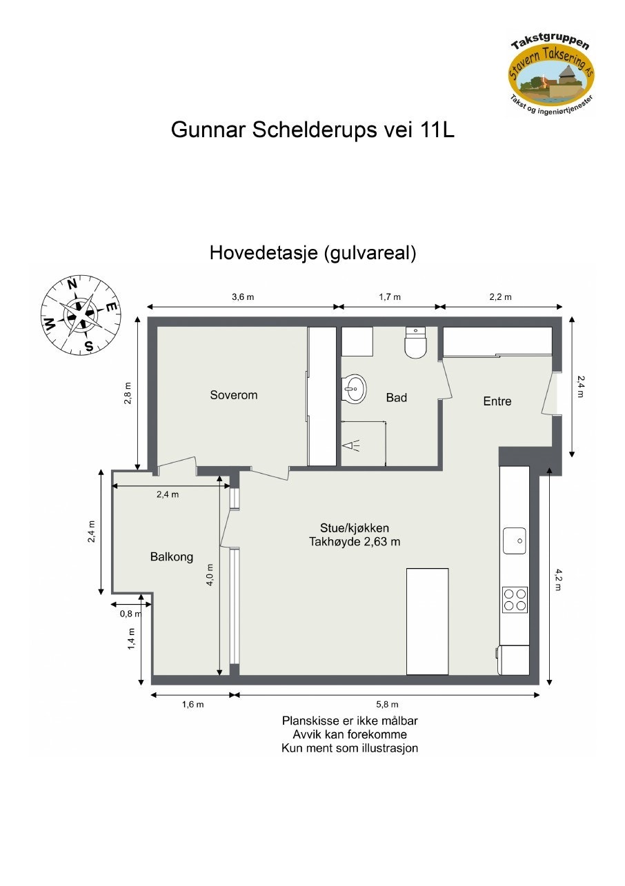 Plantegning Galleribilde
