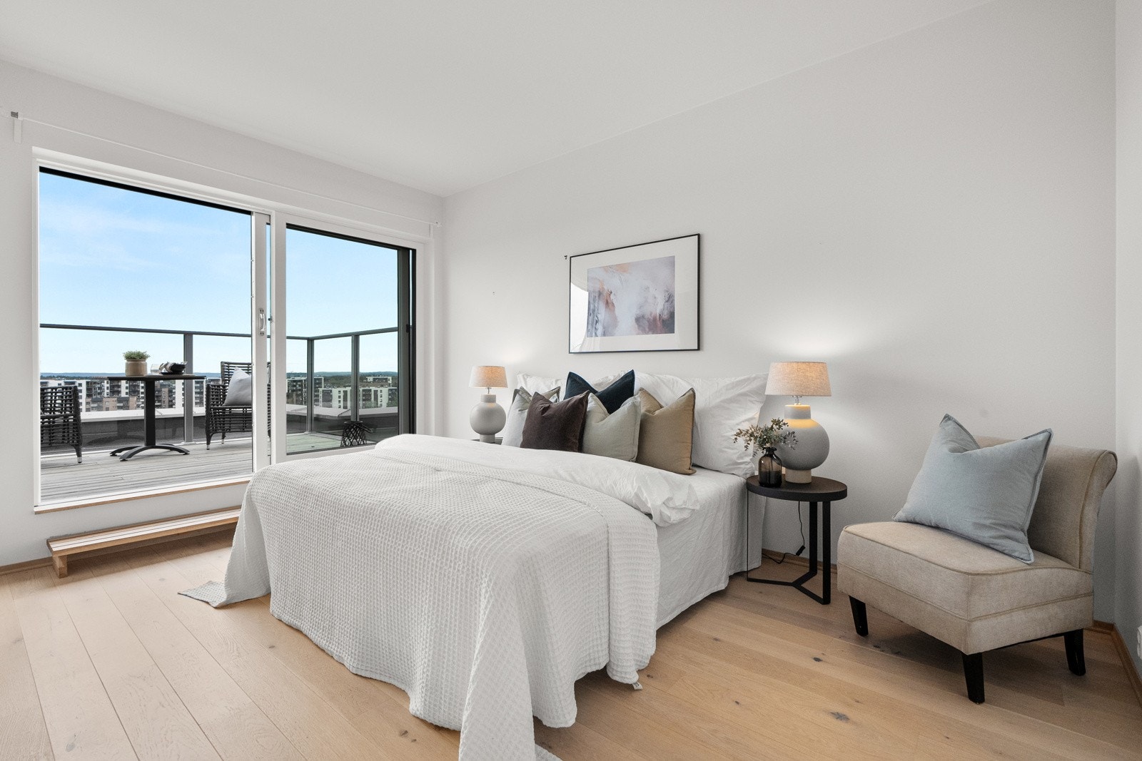 Leiligheten har tre gode soverom. Galleribilde