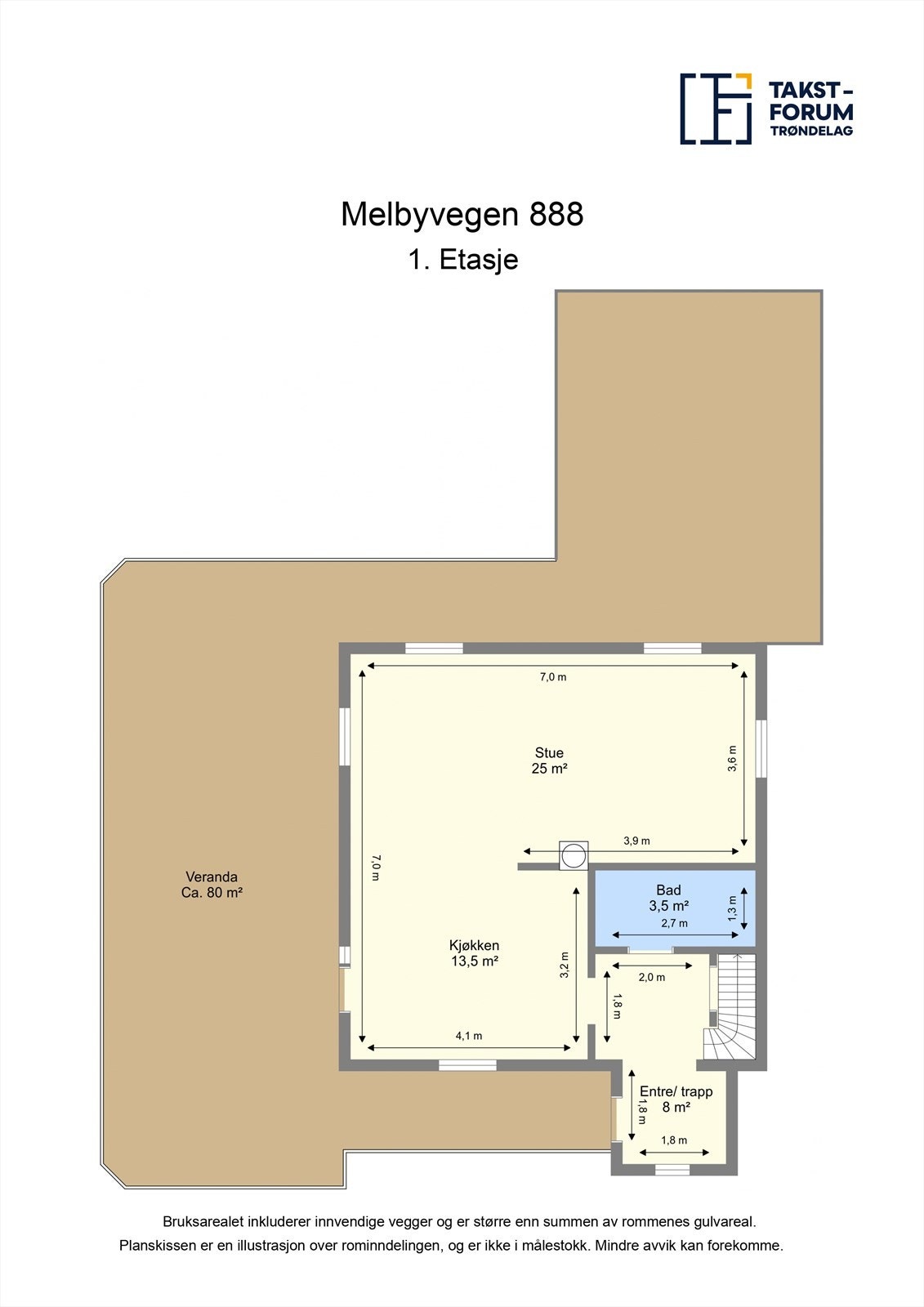 Plantegning - Første etasje. Galleribilde