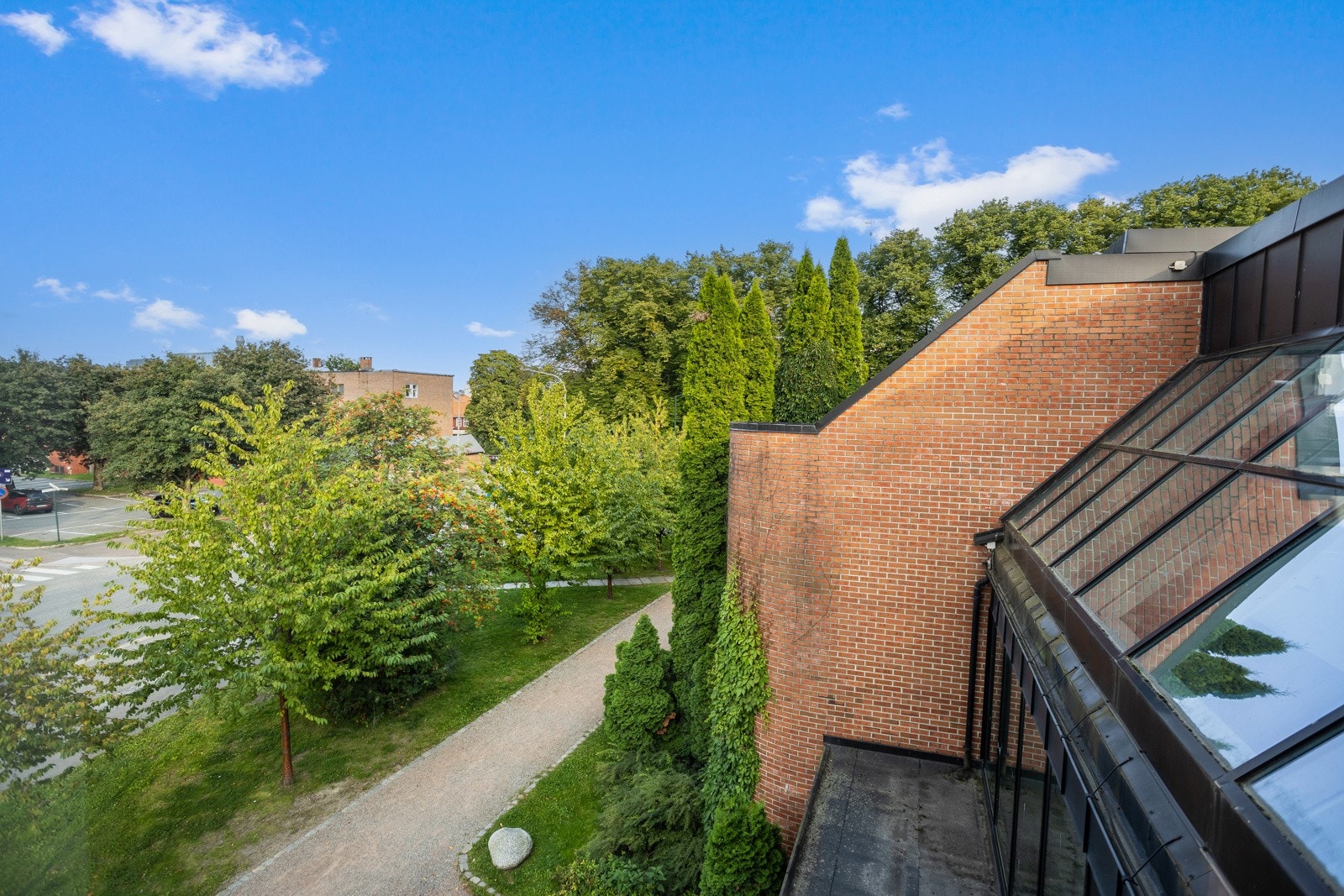 Utsikt fra kjøkkenvinduet. Galleribilde