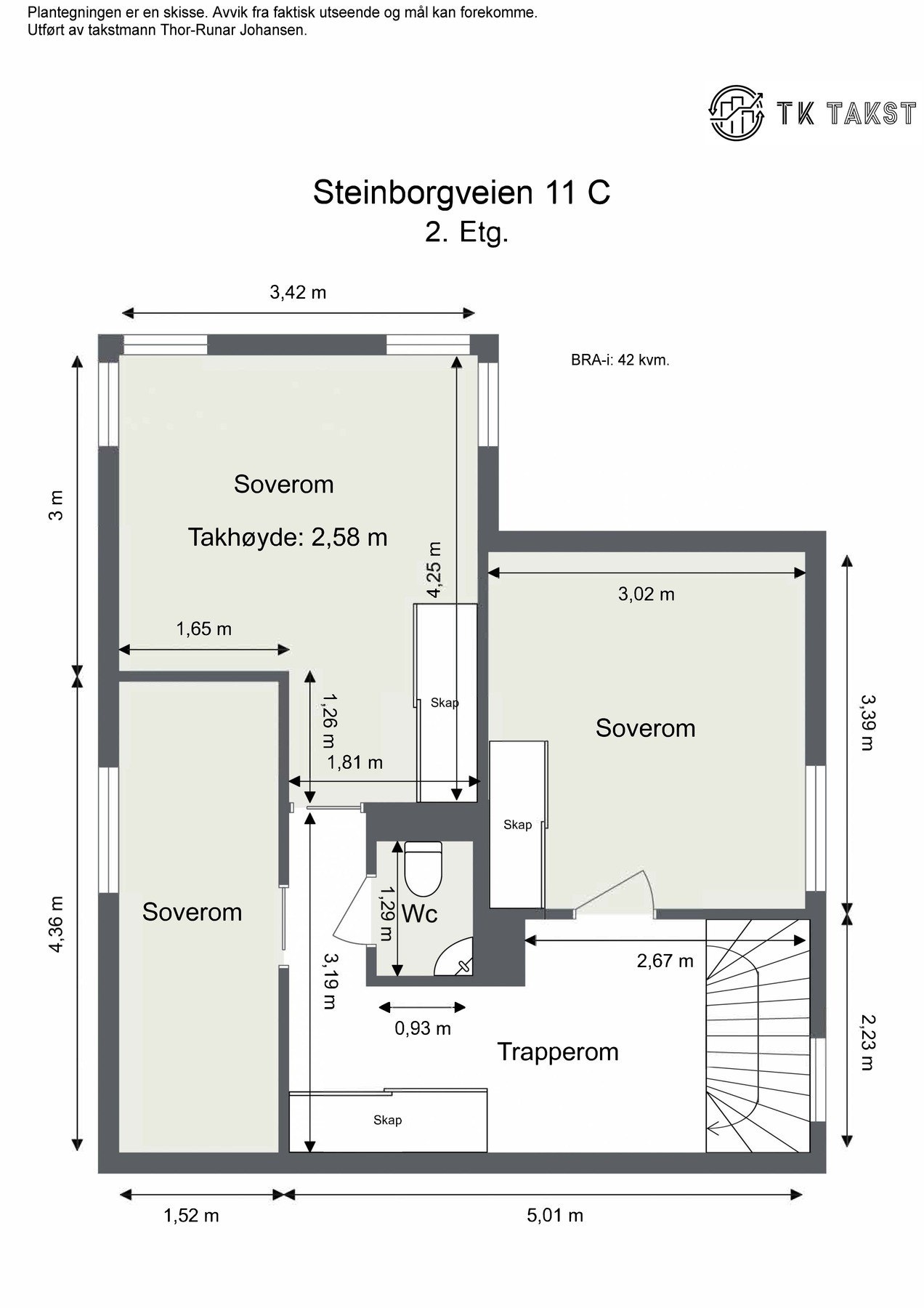 Plantegning 2. etasje Galleribilde