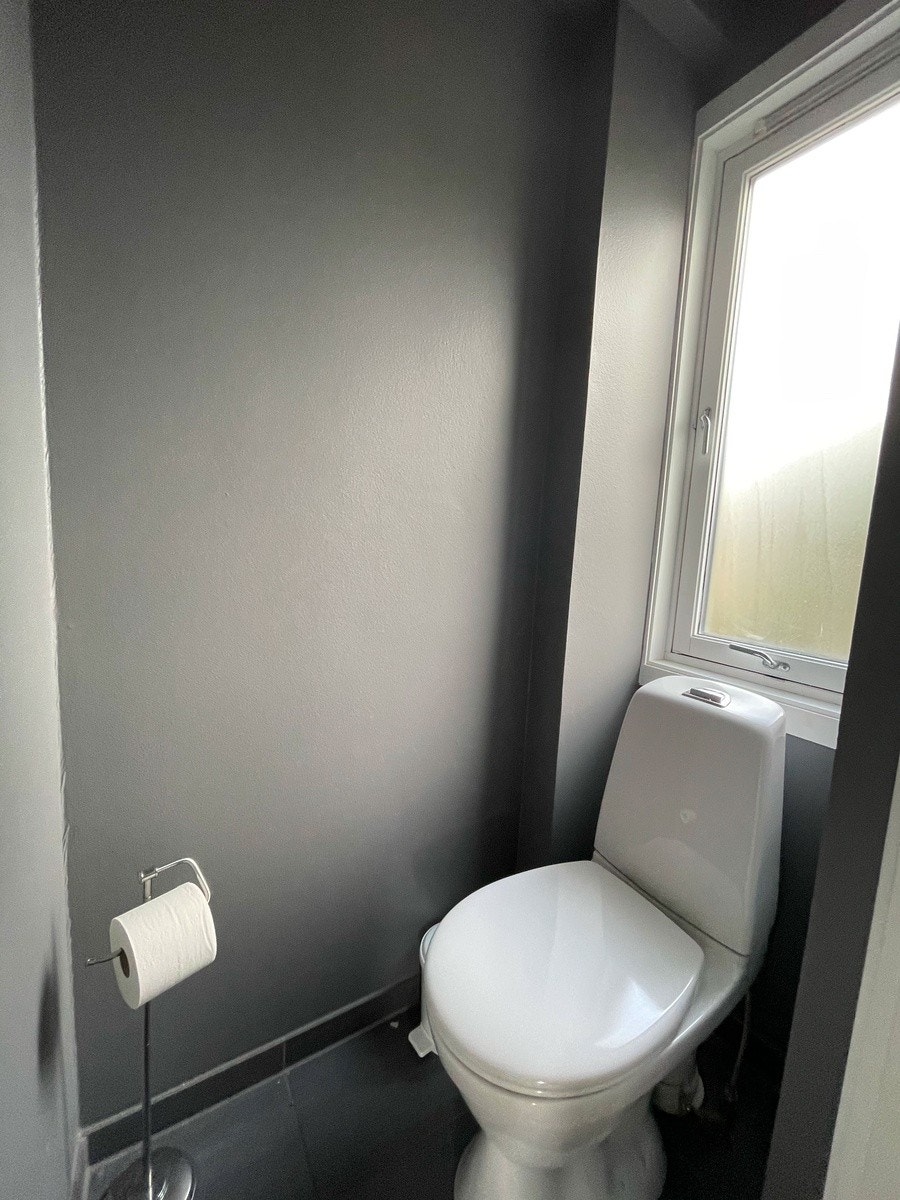 Enkelt toalett Galleribilde