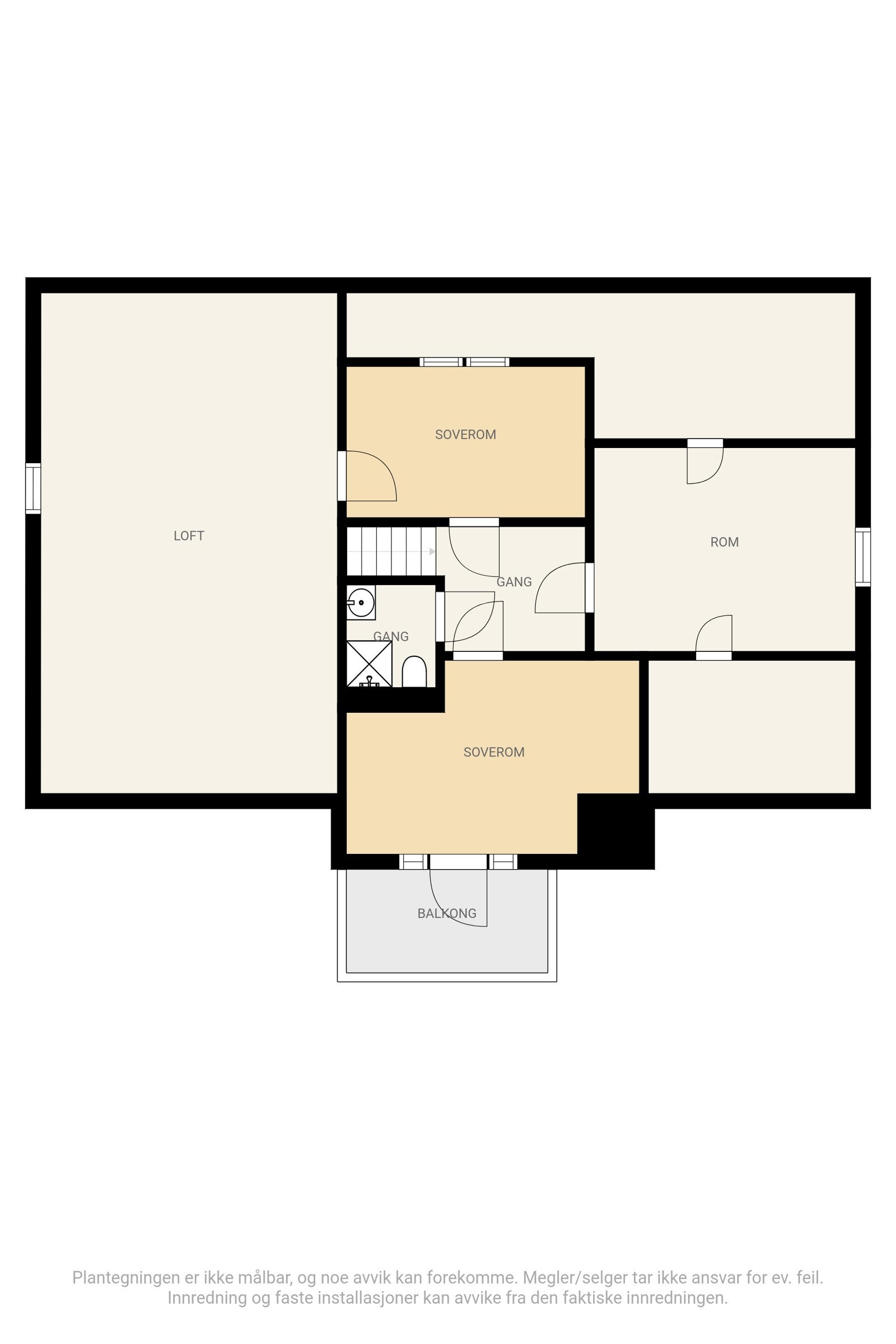 Plantegning 2. etasje Galleribilde