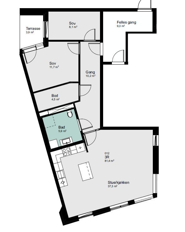 Plantegning Galleribilde