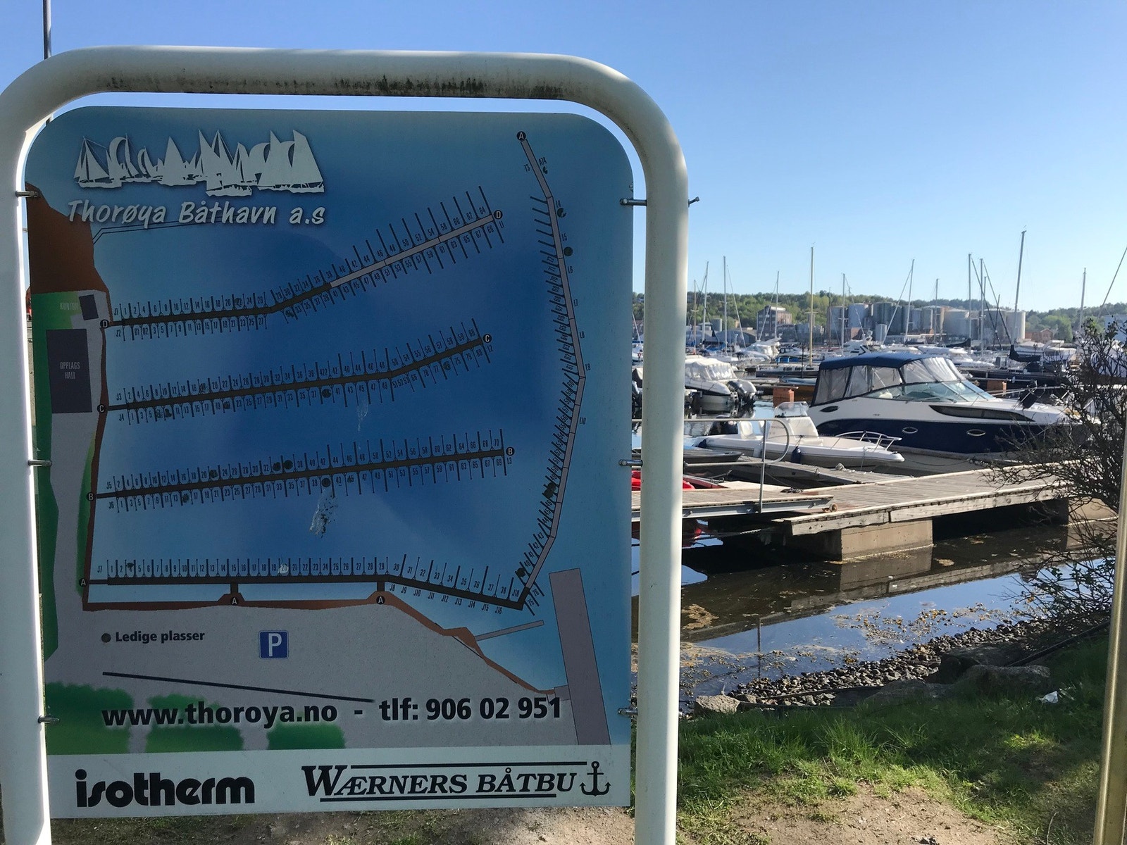 Det er også kort vei til Thorøya båthavn Galleribilde