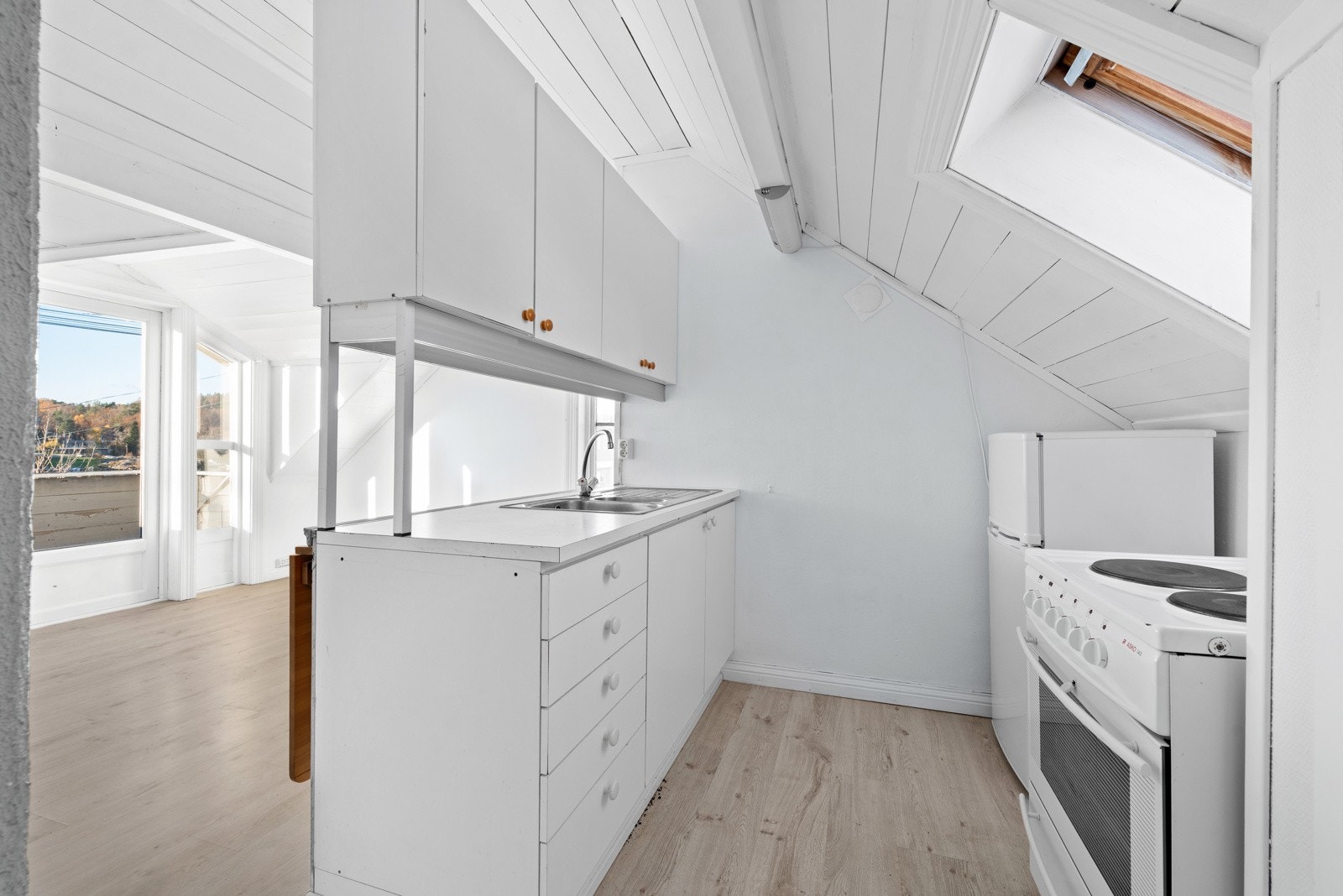 Kjøkkenet i leiligheten. Galleribilde