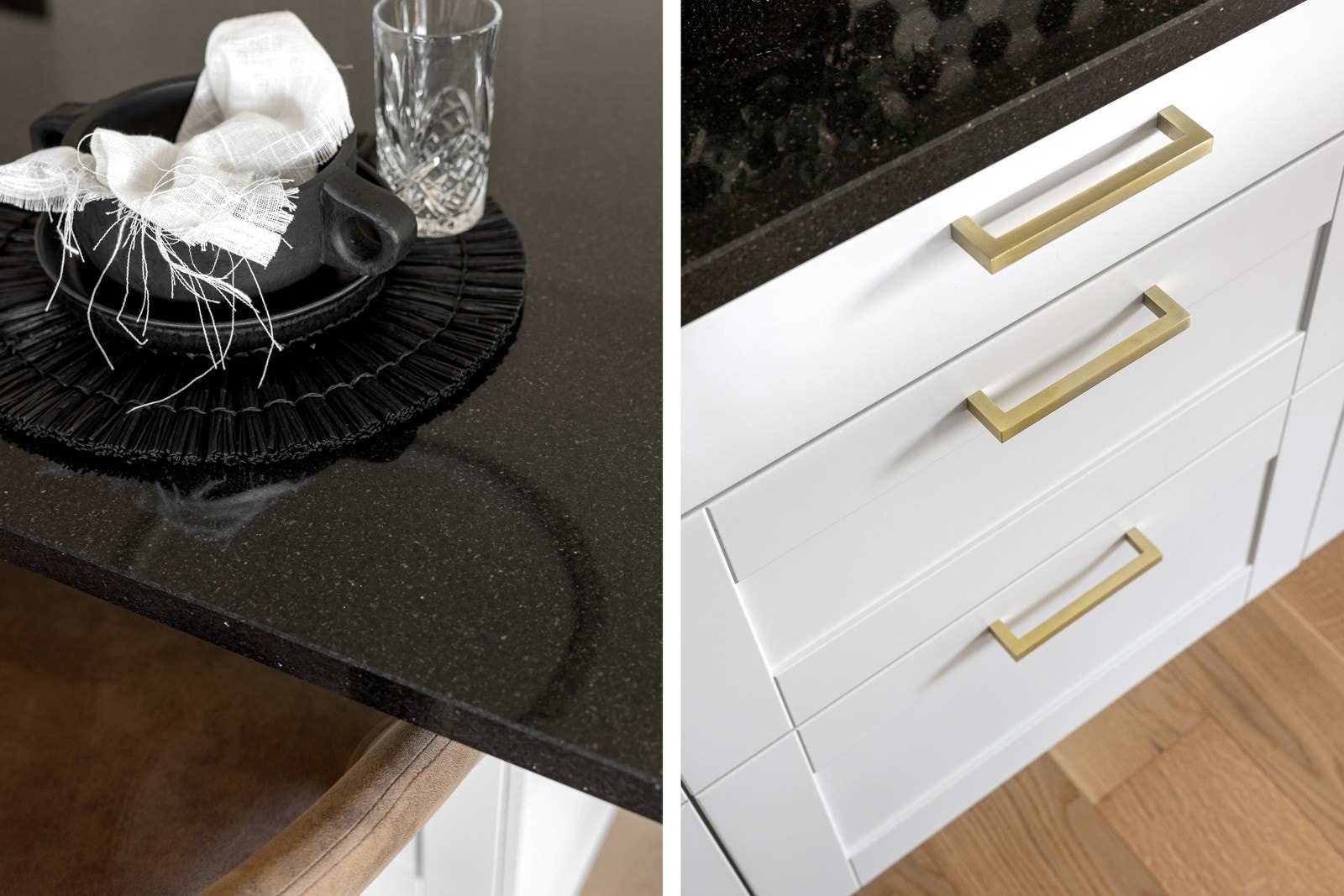 Under oppføring ble leiligheten oppgradert med bl.a. steinplate og kjøkkenøy. Galleribilde