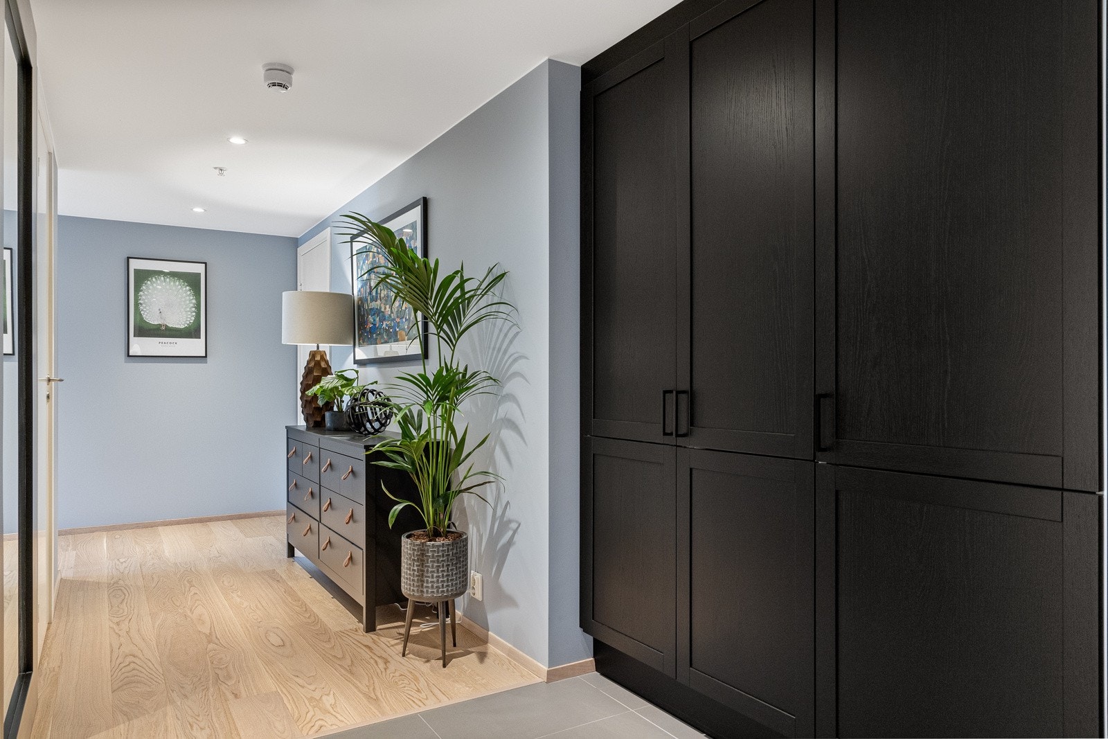 Det er også medfølgende garderobemøblement i entréen. Galleribilde