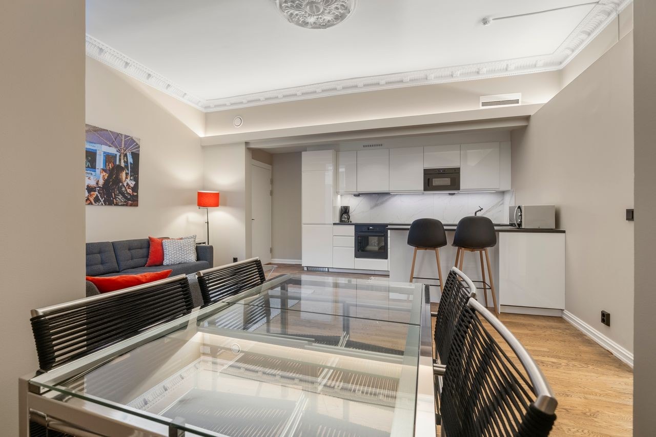 Stue/kjøkken i fellesområde Galleribilde