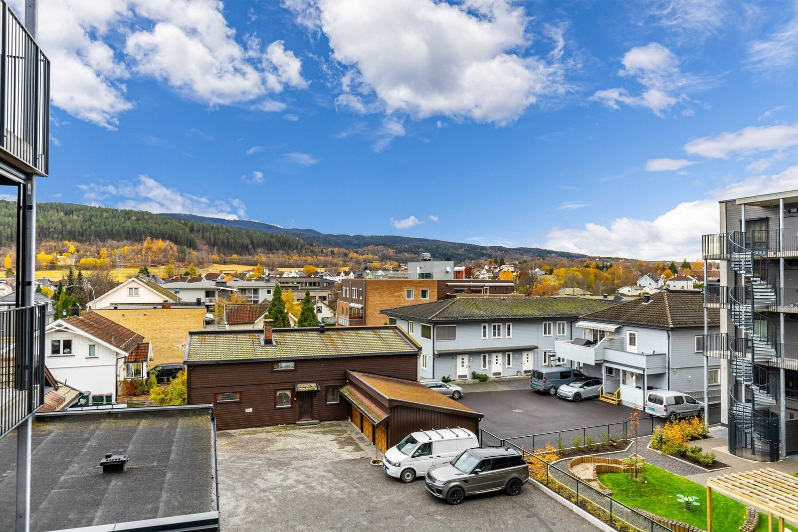 Fin utsikt med marka i det fjerne. Galleribilde