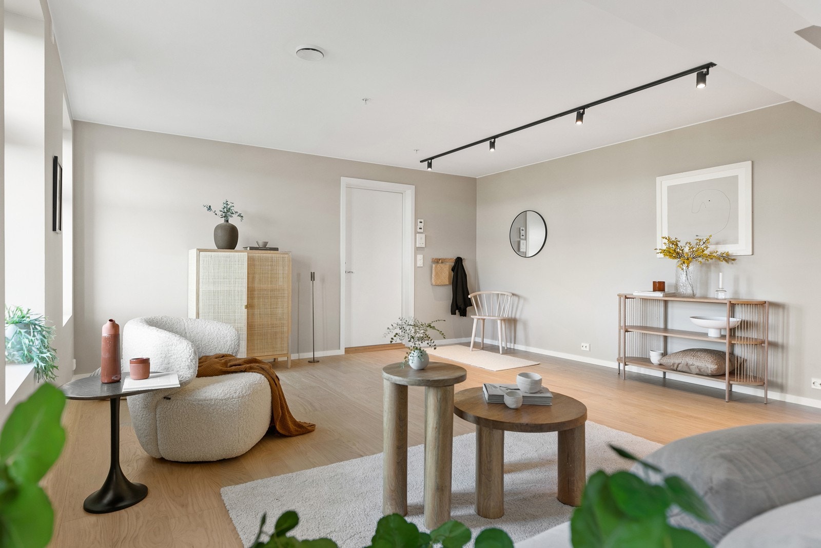 Leiligheten har balansert ventilasjon og fibernett fra Telenor. Galleribilde