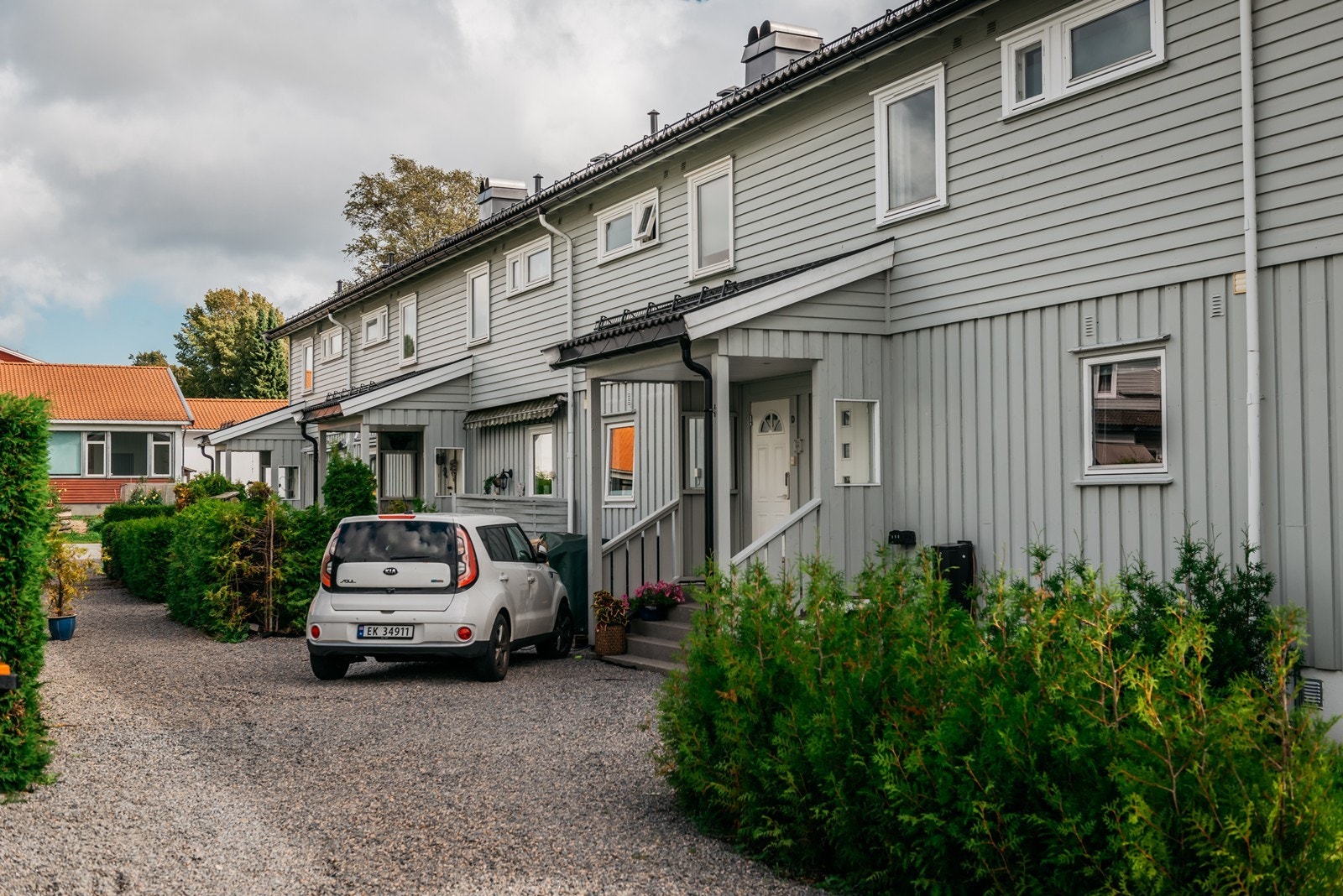 Gruset oppkjørsel Galleribilde