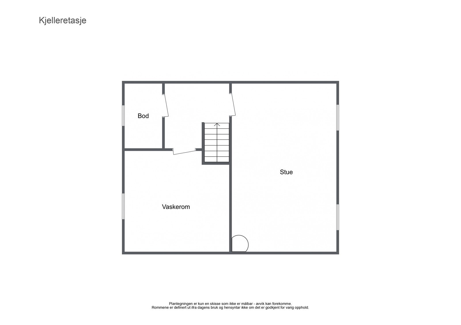 Plantegning for kjeller Galleribilde