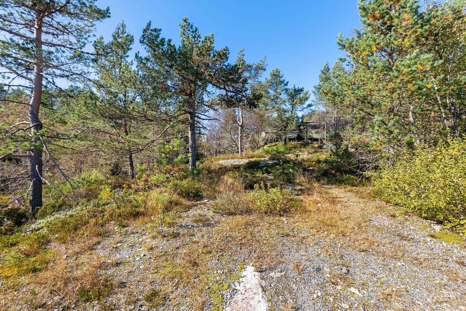 Parkeringsplass bare et steinkast fra hytten. Galleribilde