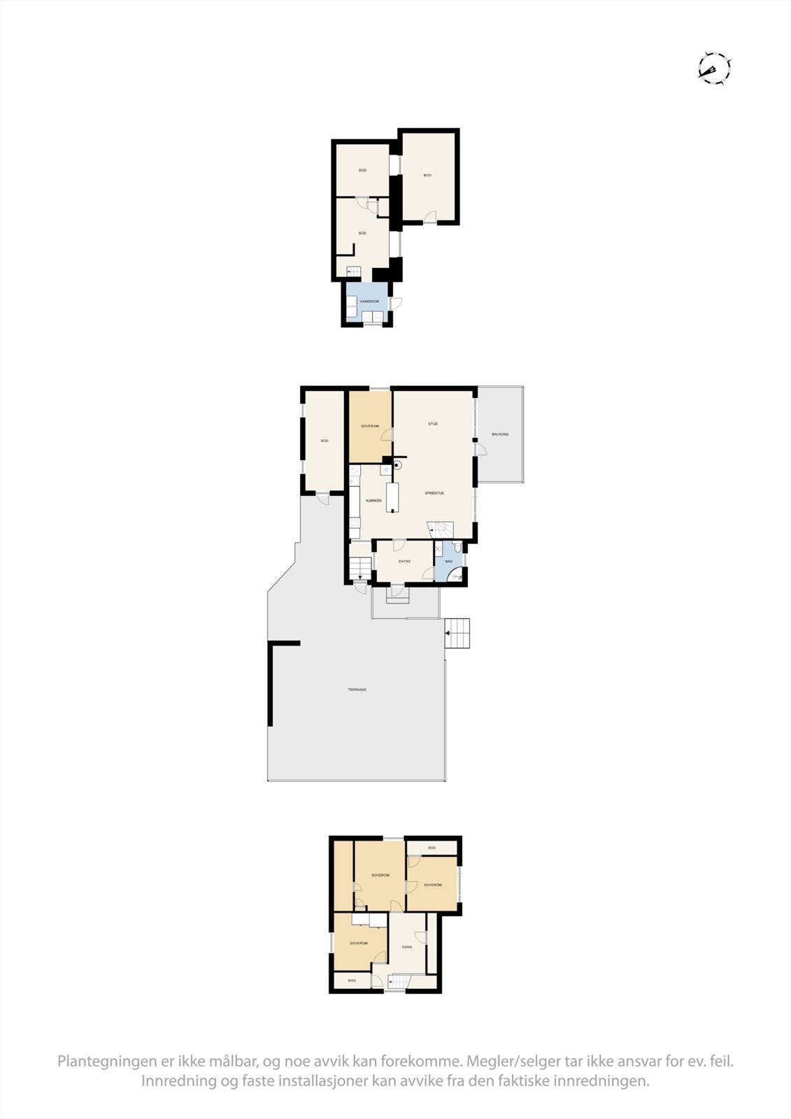 Plantegninger - Ulefossvegen 106. Galleribilde