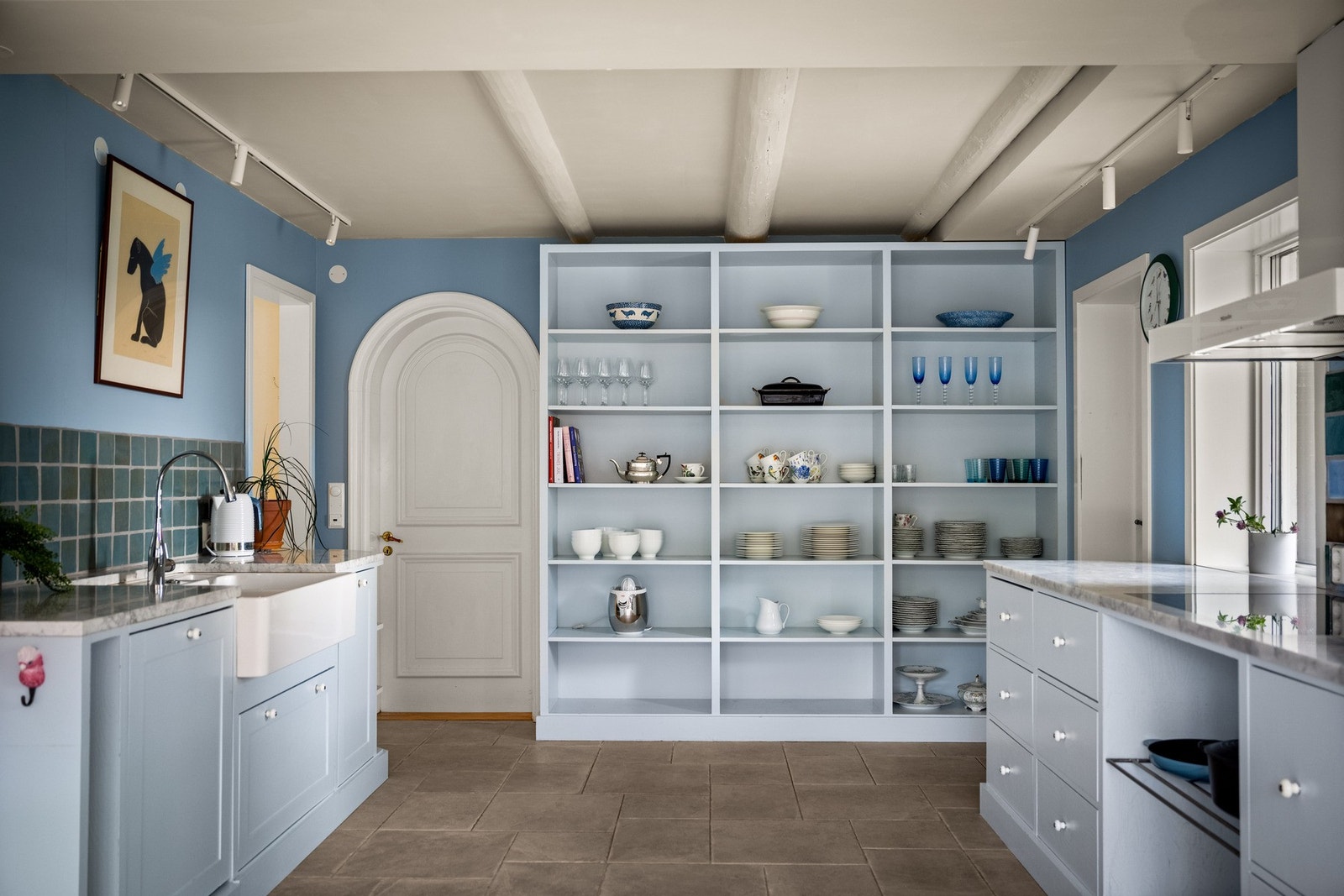 Stor åpen hylle Galleribilde