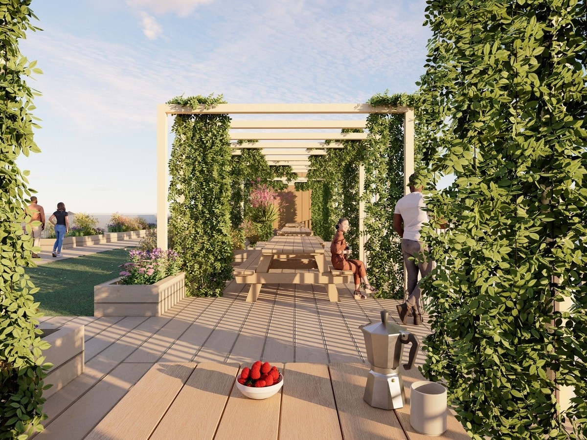 Illustrasjonsbilde - Fellesarealer - Takterrasse Galleribilde