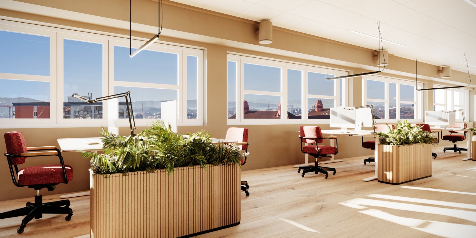 Illustrasjon (potensiell løsning kontor) Galleribilde