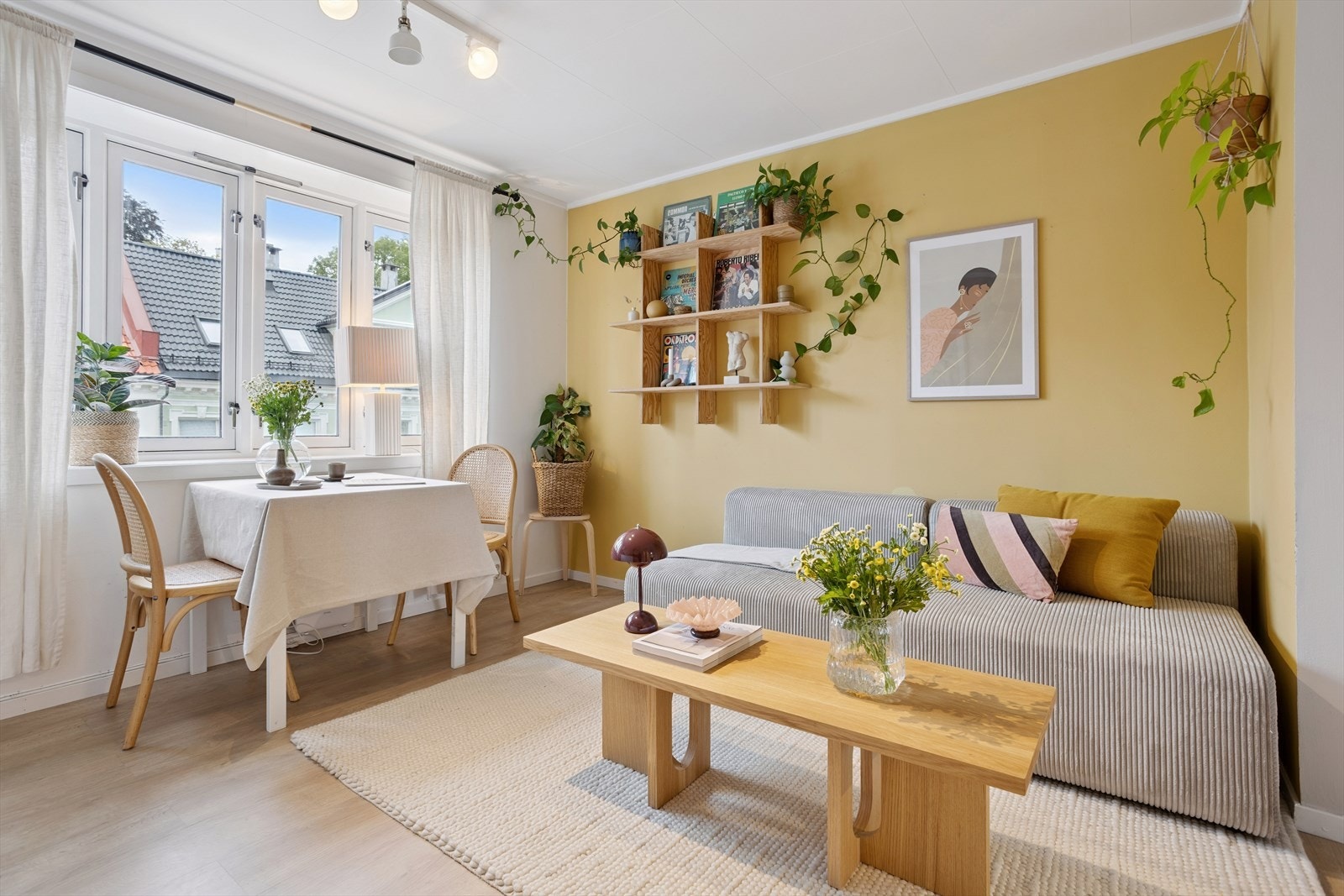 Åpen stue-/ og kjøkkenløsning. Galleribilde