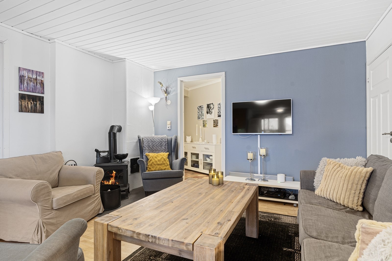 Vedovn gir god varme på kaldere dager Galleribilde