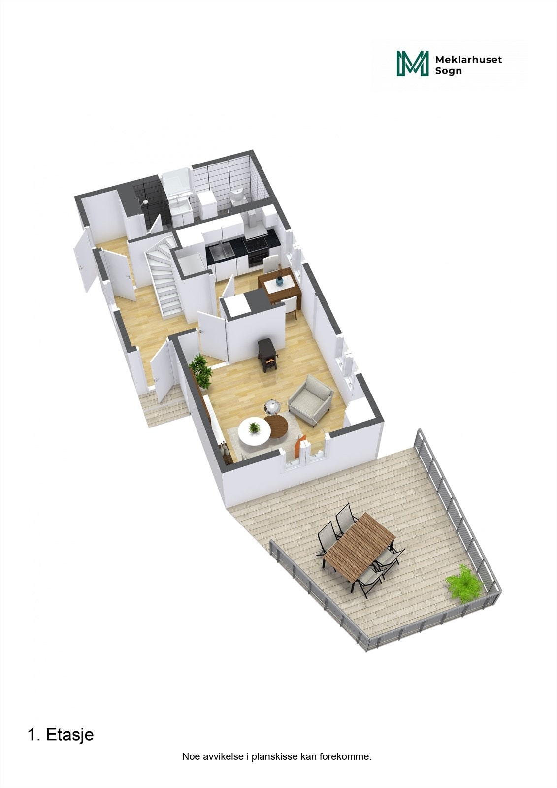 Plantegning 3D. Galleribilde