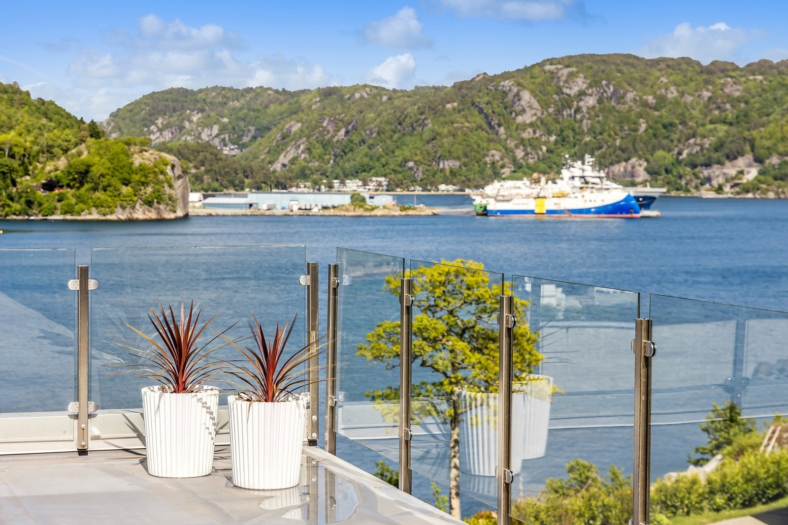 Utsikt fra takterrassen. Galleribilde