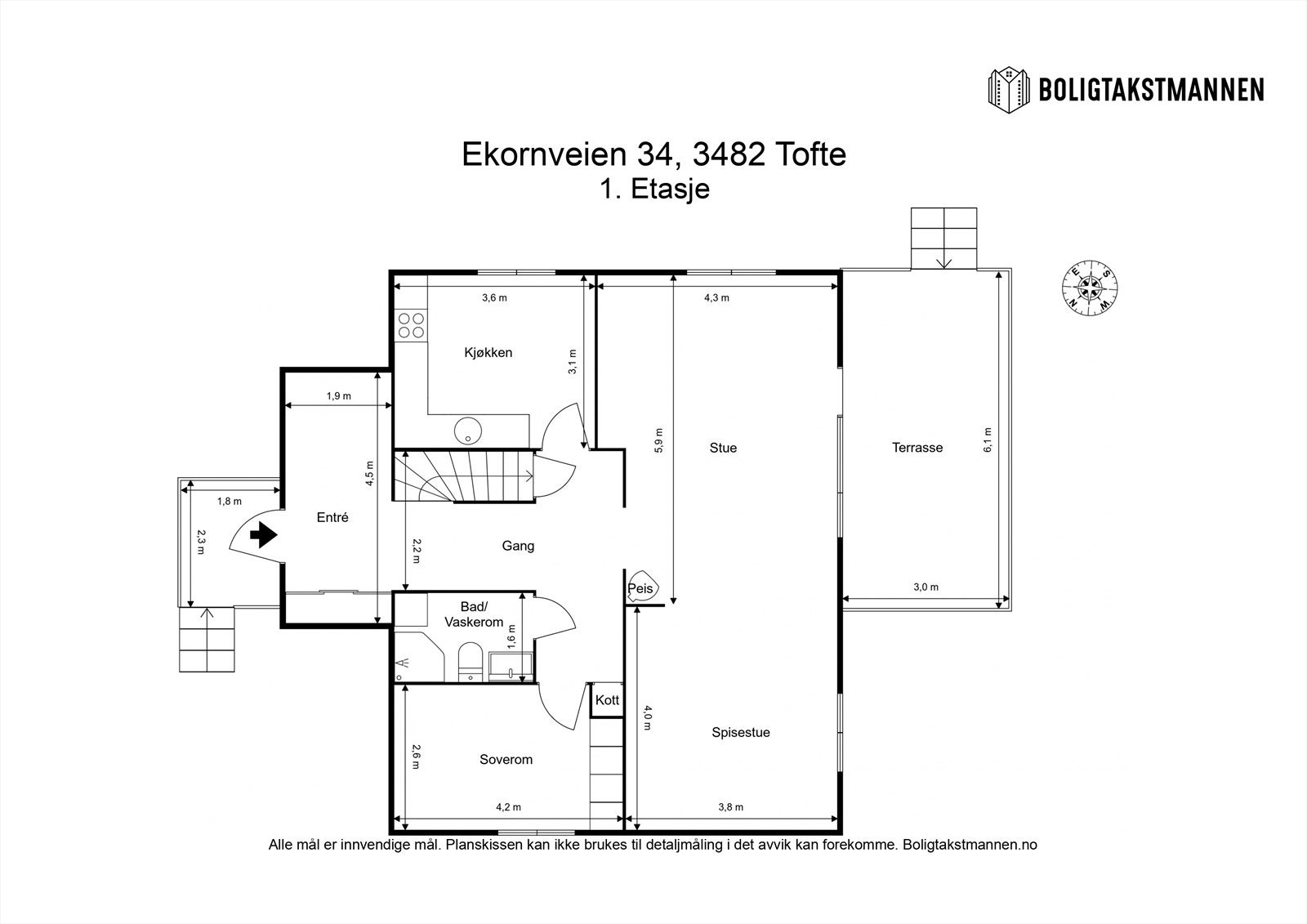 Plantegning 1. etasje. Galleribilde