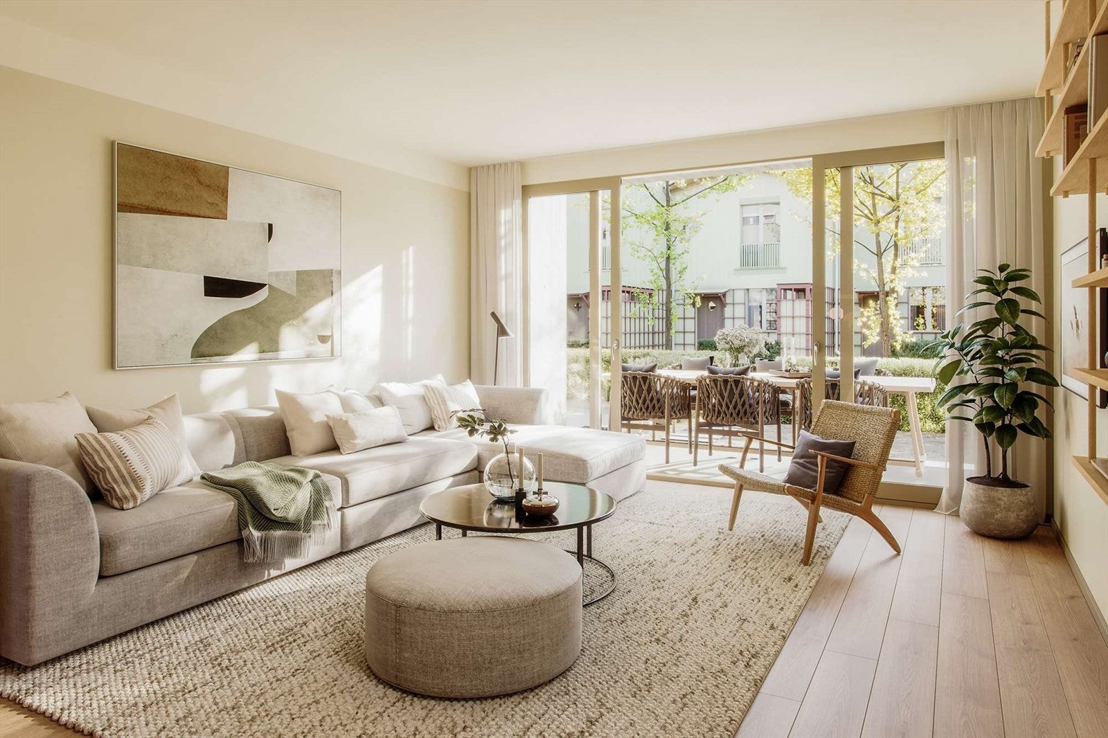 Kunstnerisk illustrasjon. Illustrasjonen er nødvendigvis ikke av den respektive leiligheten. Bilde lånt av Selvaag Bolig. Galleribilde