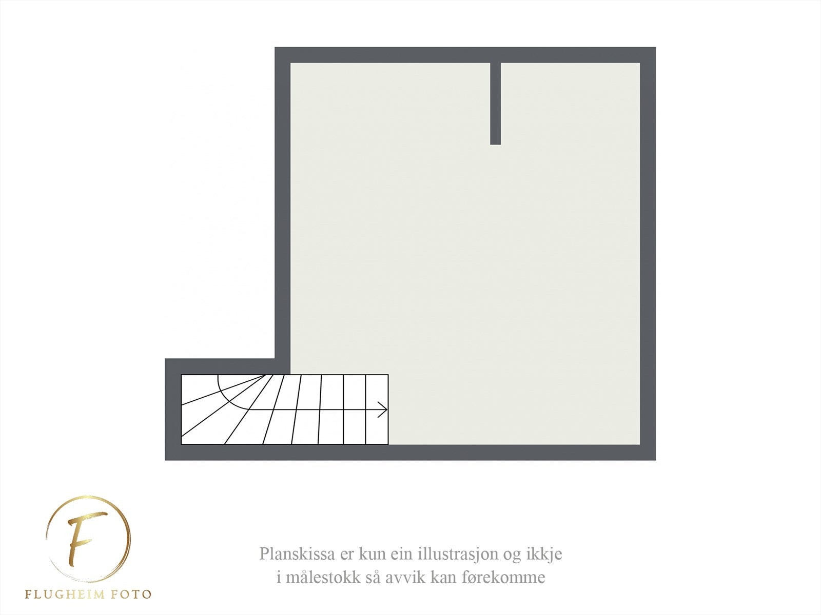 Planteikning loft. Galleribilde