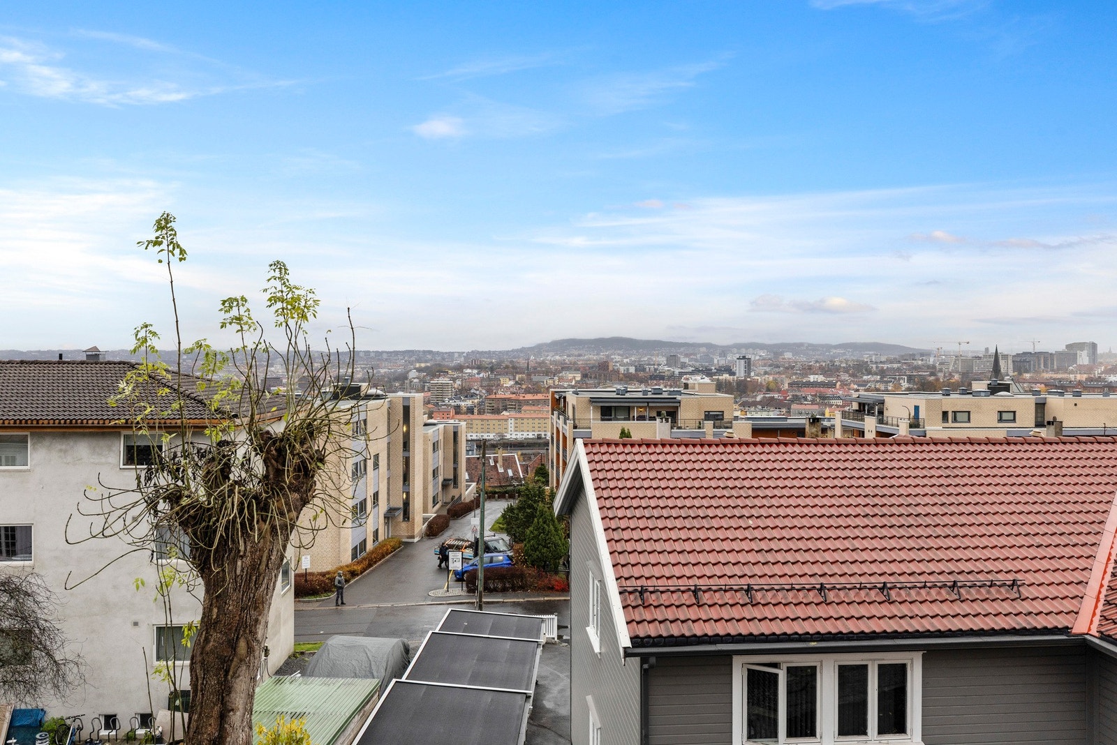 Flott utsikt over byen! Galleribilde