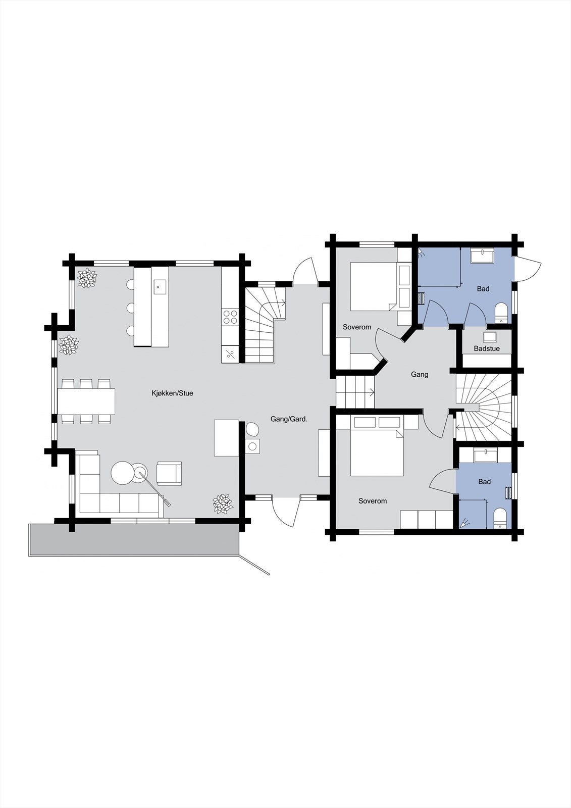 Plantegning - Hovedplan Galleribilde