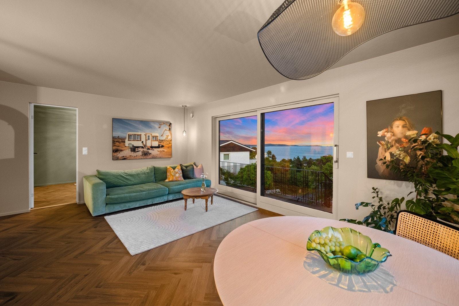 Fantastisk utsikt fra stuen Galleribilde