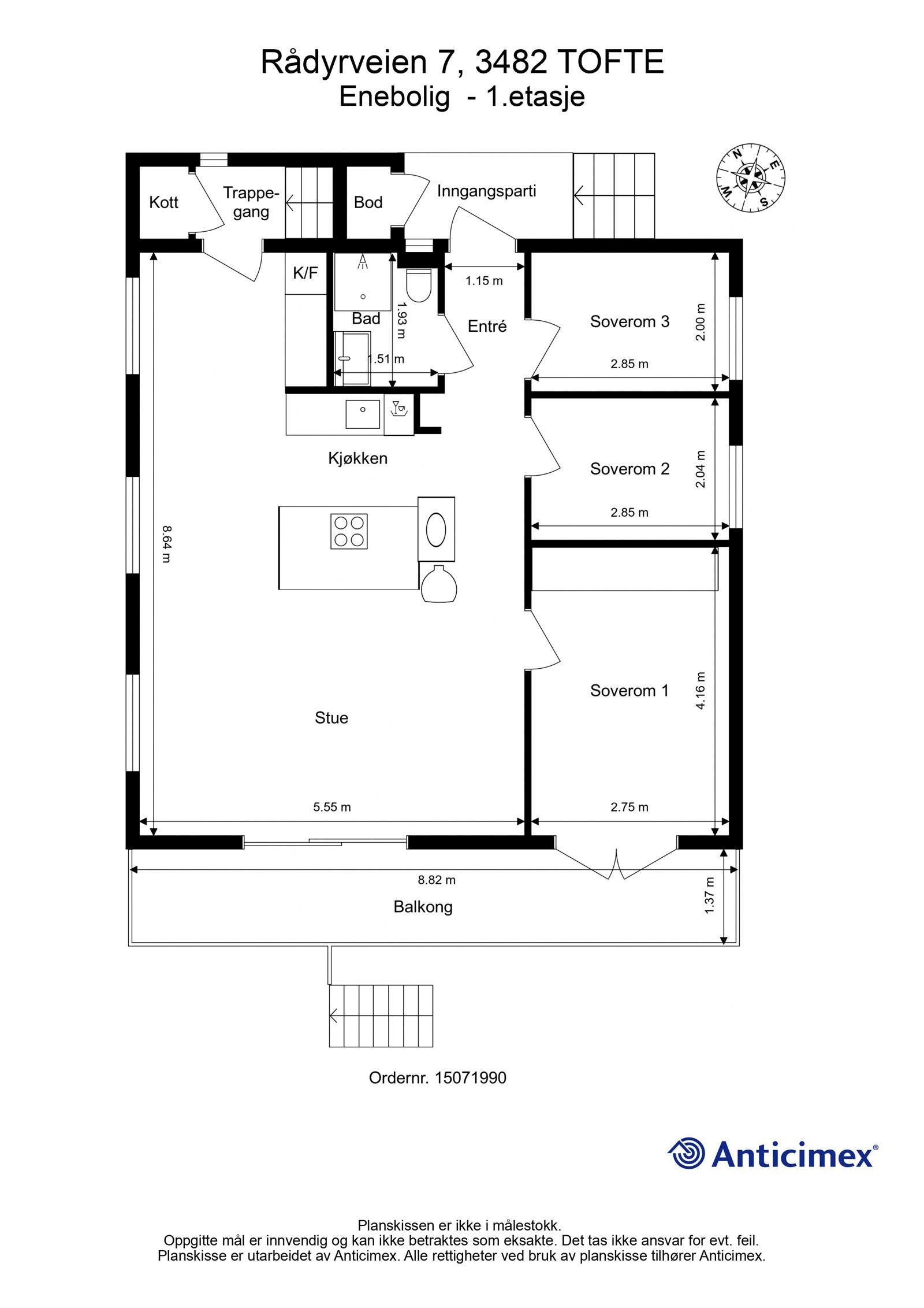 Plantegning 1.etasje. Galleribilde