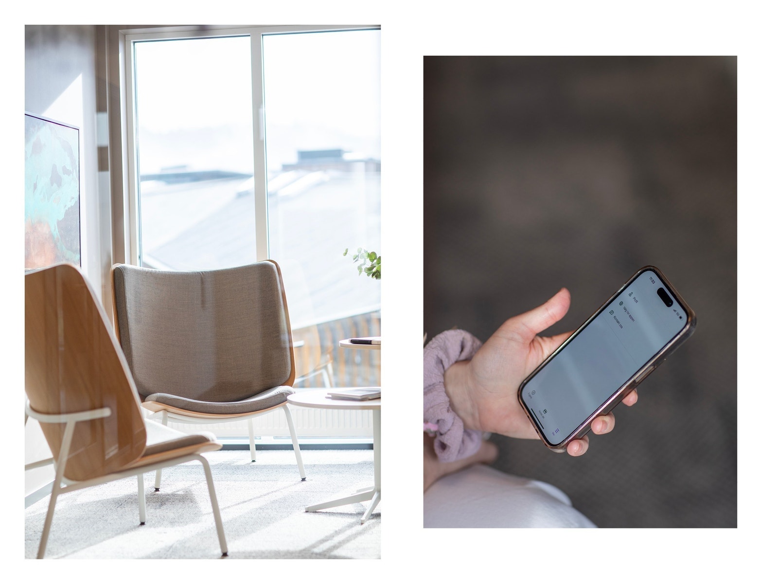 Møterommene bookes lett via egen app Galleribilde