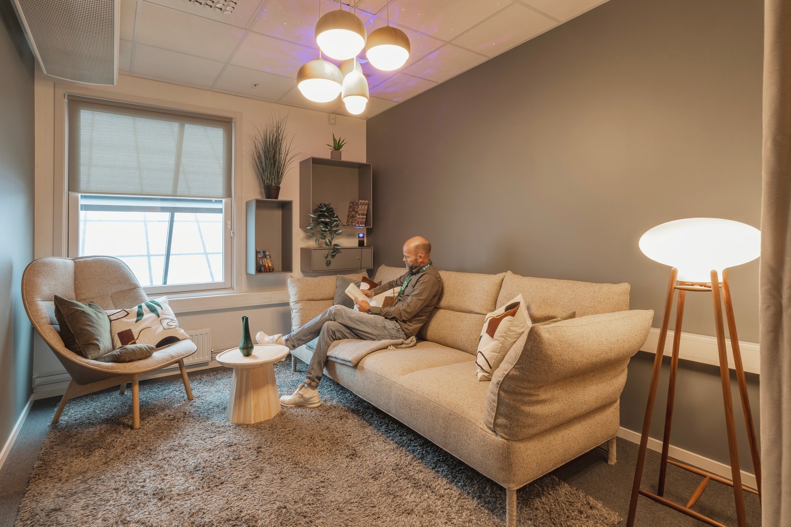 Her kan du ta deg en pust og koble av litt mellom øktene. Galleribilde