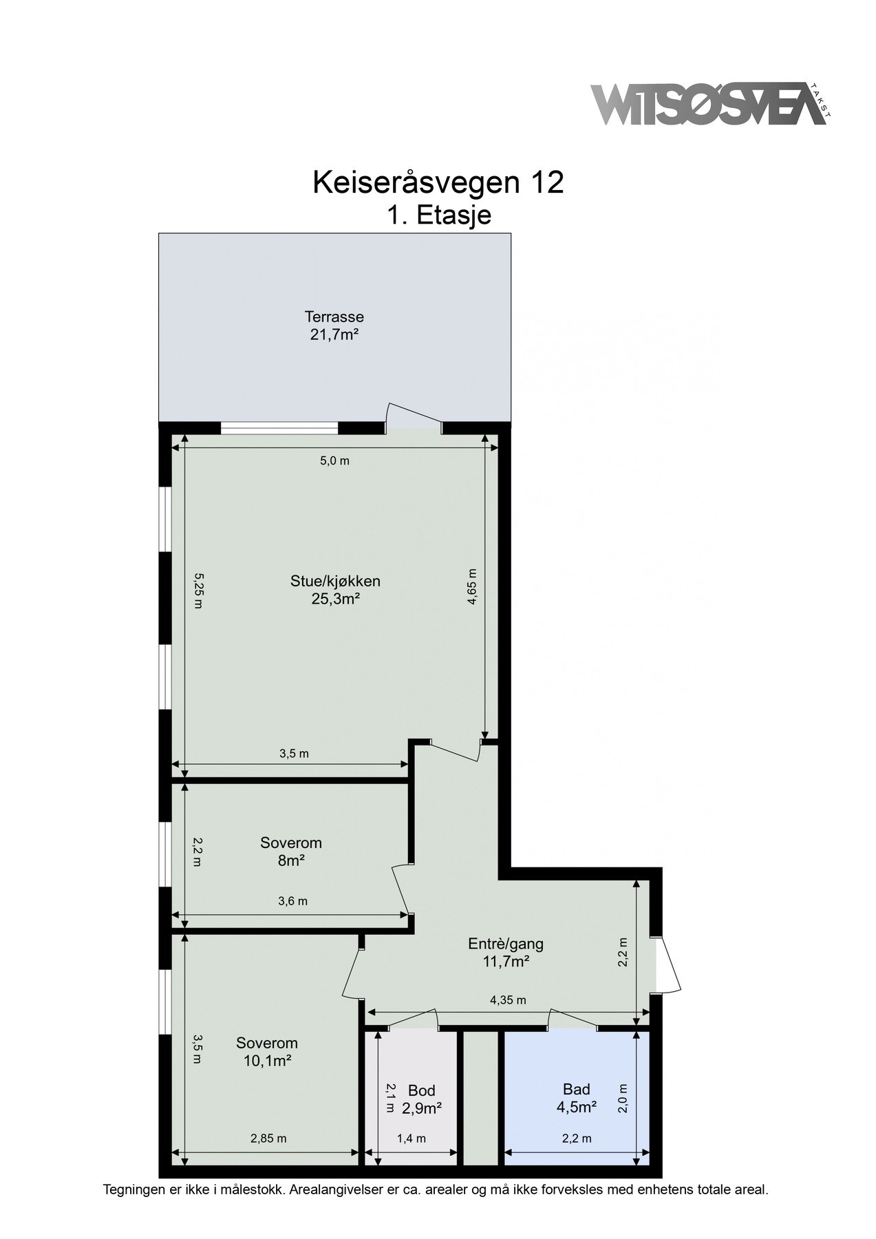 Plantegning av boligen. Galleribilde