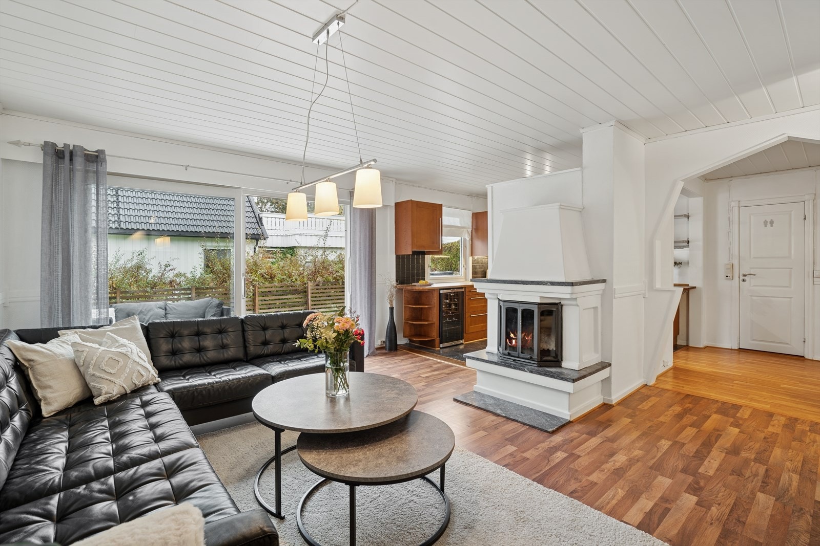 Stue med peis Galleribilde