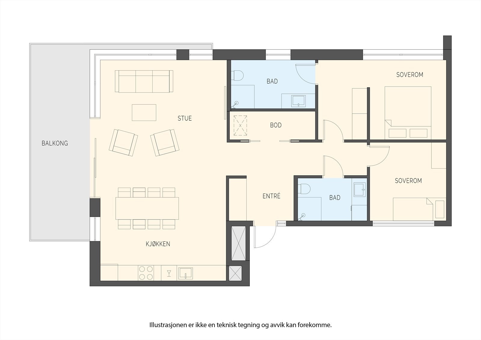 Plantegning Galleribilde