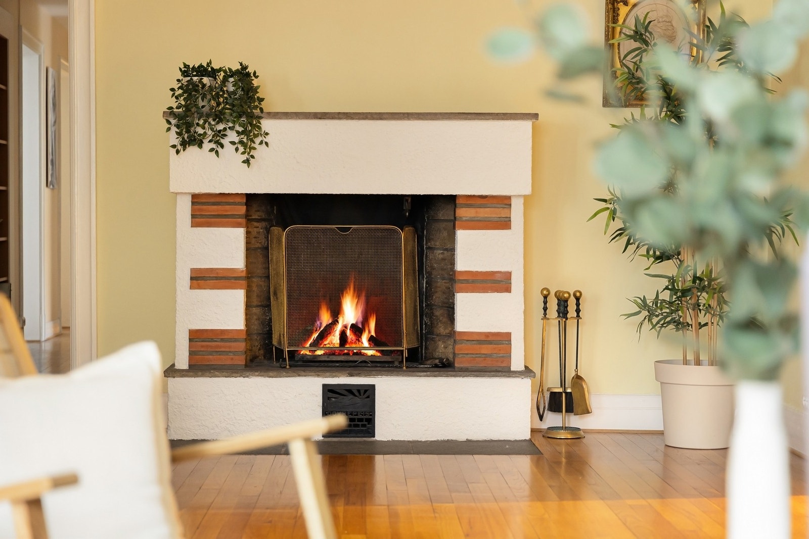 Den orginale peisen har dårlig trekk etter piperehabilitering i 2024, og det må påregnes oppgradering Galleribilde