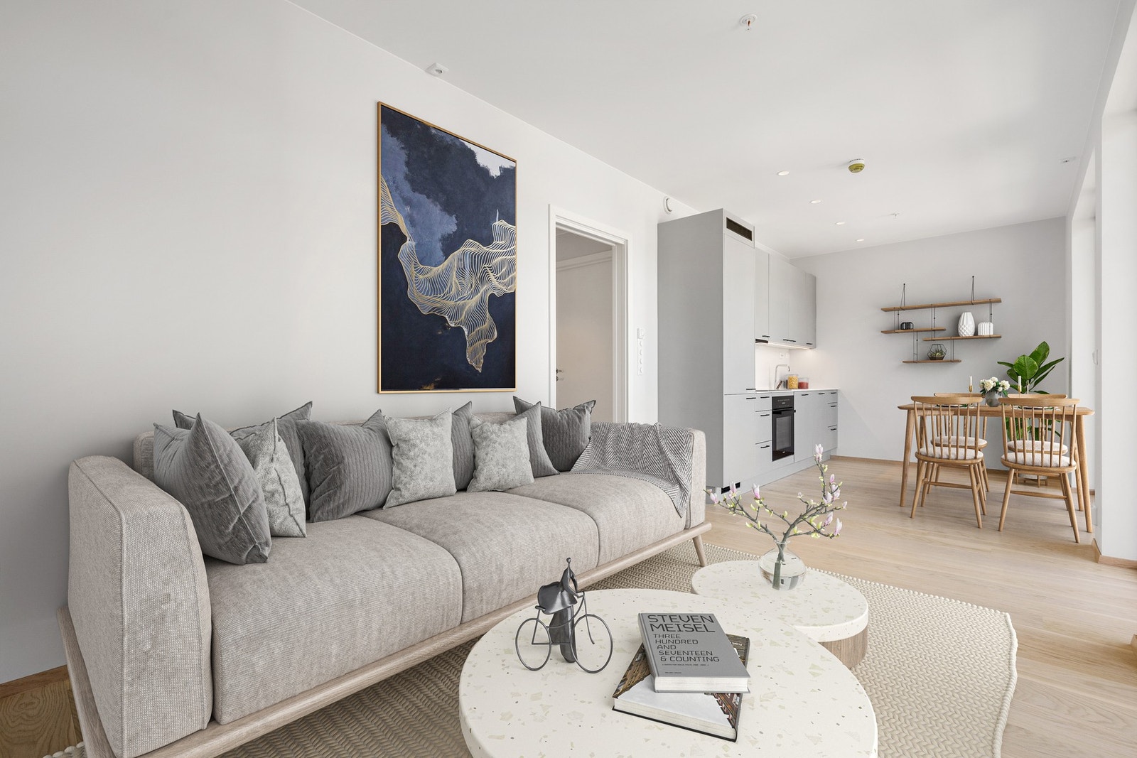 EiendomsMegler 1 ved Ellen Johansen Nordskag har gleden av å presentere en innflytningsklar 3-roms leilighet i Melhus sentrum. Alle bilder er hentet fra en tilsvarende leilighet i prosjektet. Galleribilde