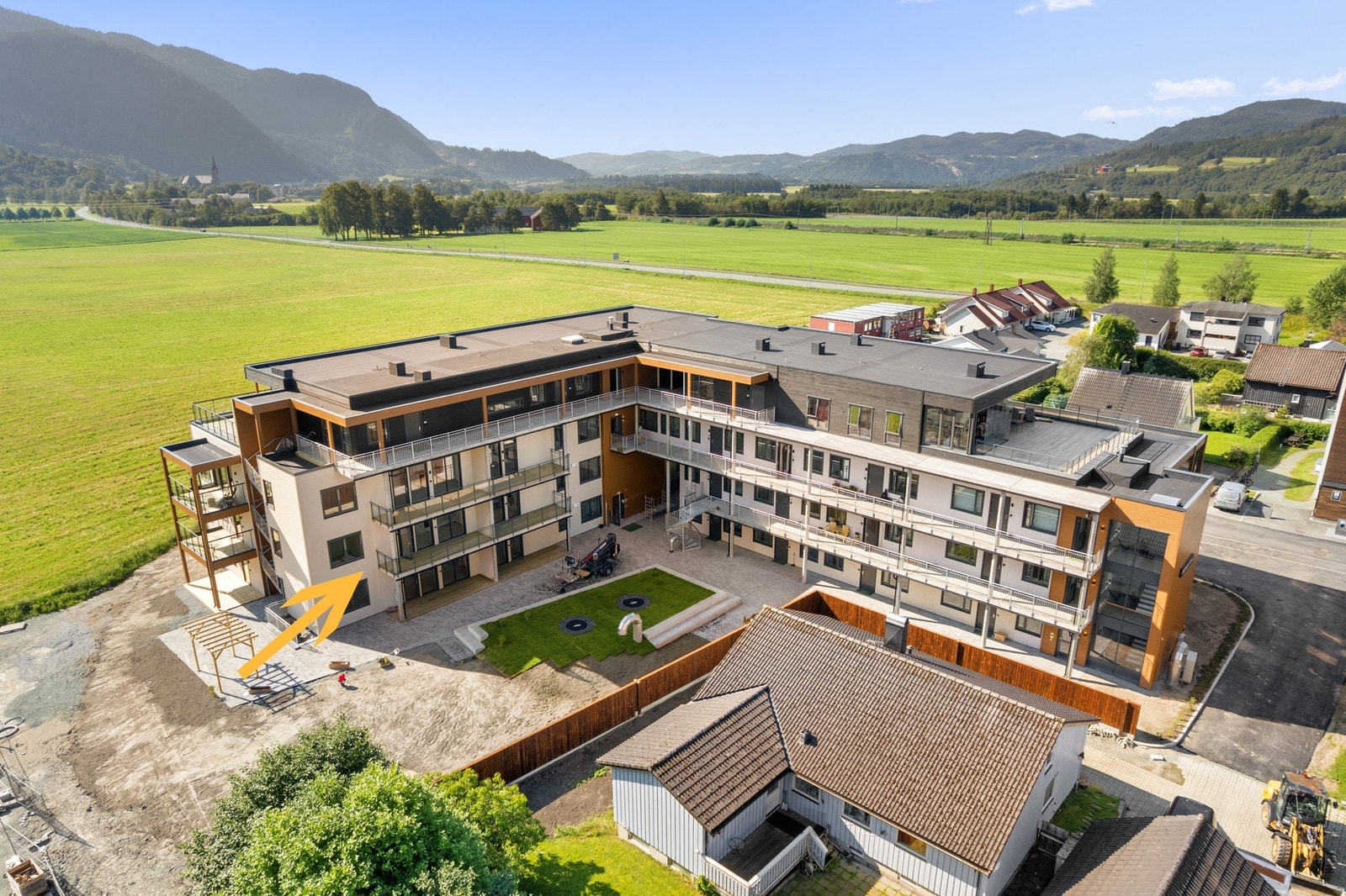 Hjørnebeliggenhet med en nordvestvendt balkong. Galleribilde