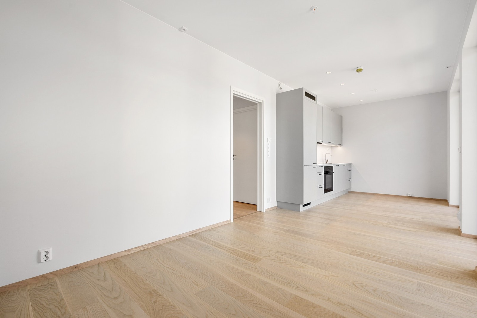 Leiligheten varmes opp ved vannbåren gulvvarme. Galleribilde