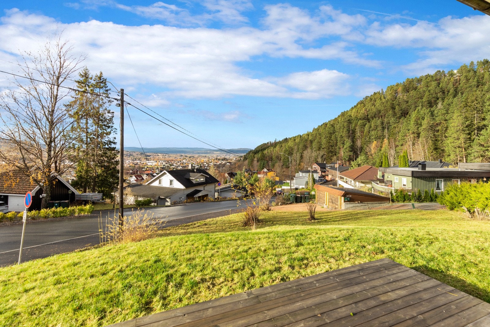 Fantastisk utsikt fra terrassen. Galleribilde