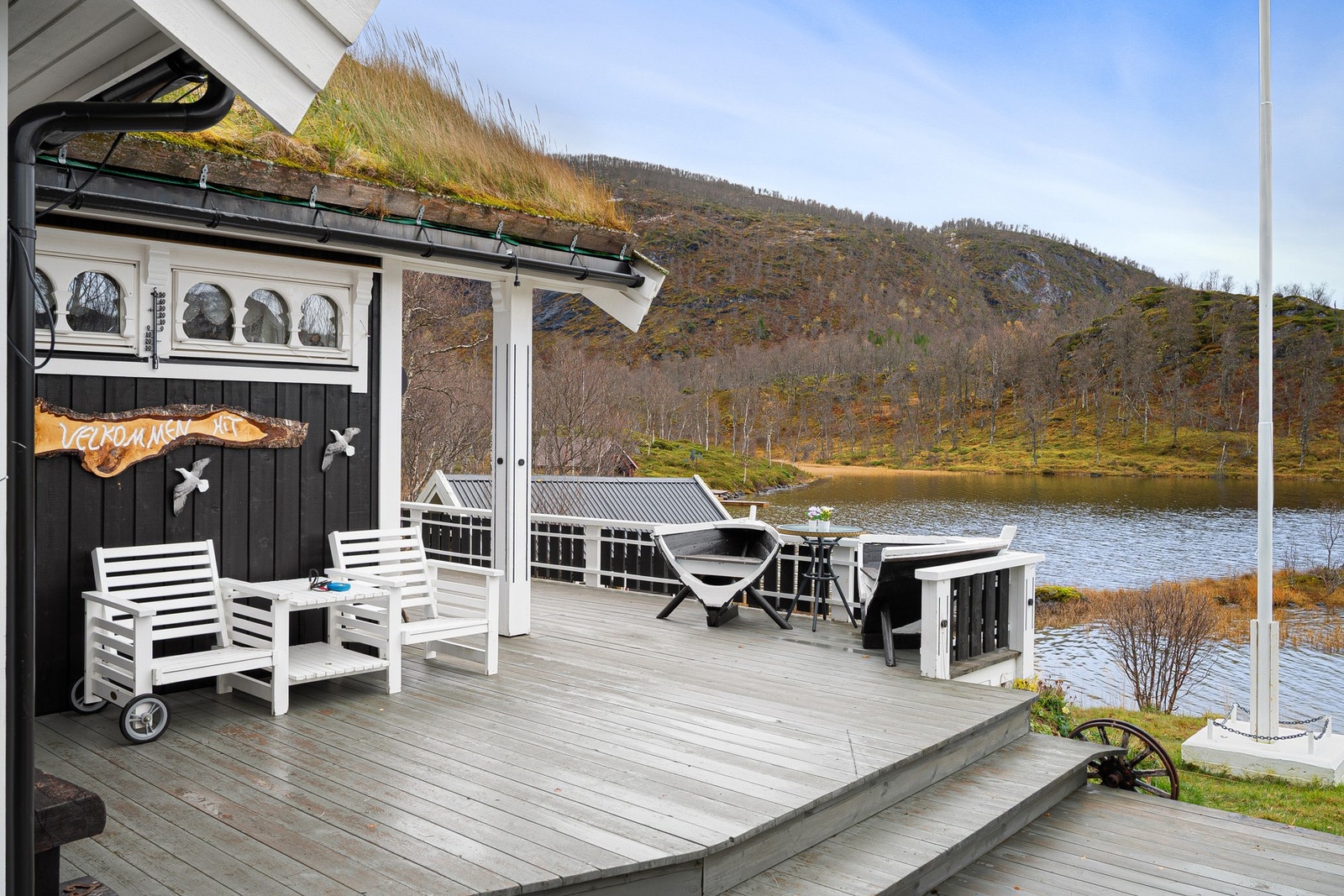 Her er du omgitt av flott natur og strålende solforhold Galleribilde