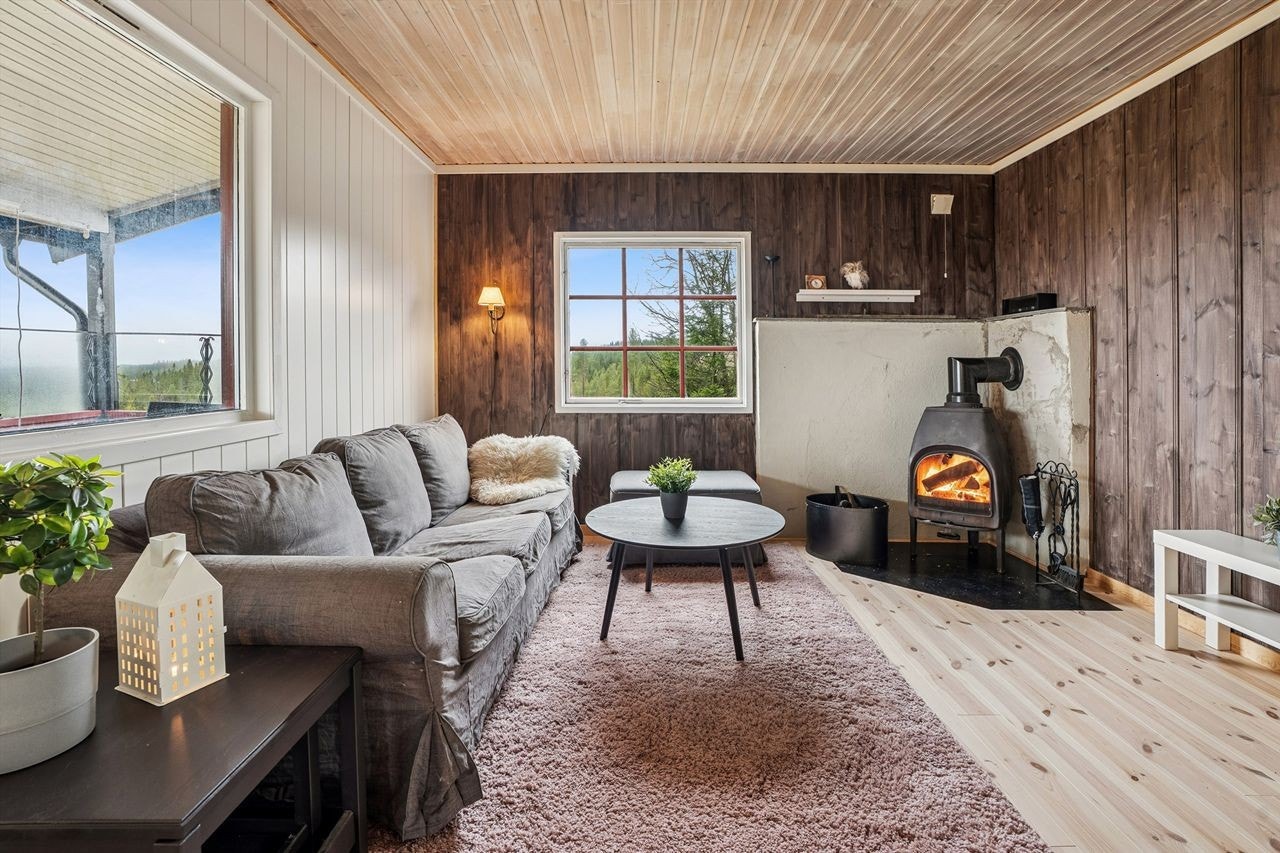 Peisovnen er et sentralt element i stuen og sørger for god varme. Galleribilde