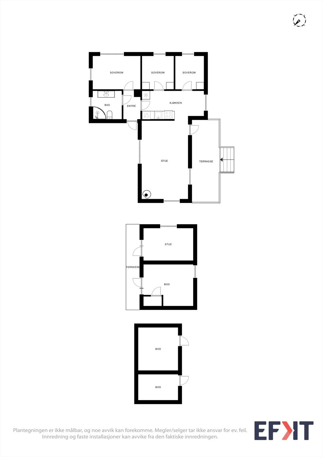 Plantegningen er ikke målbar, og noe avvik kan forekomme. Megler/selger tar ikke ansvar for ev. feil. Innredning og faste installasjoner kan avvike fra den faktiske innredningen. Galleribilde
