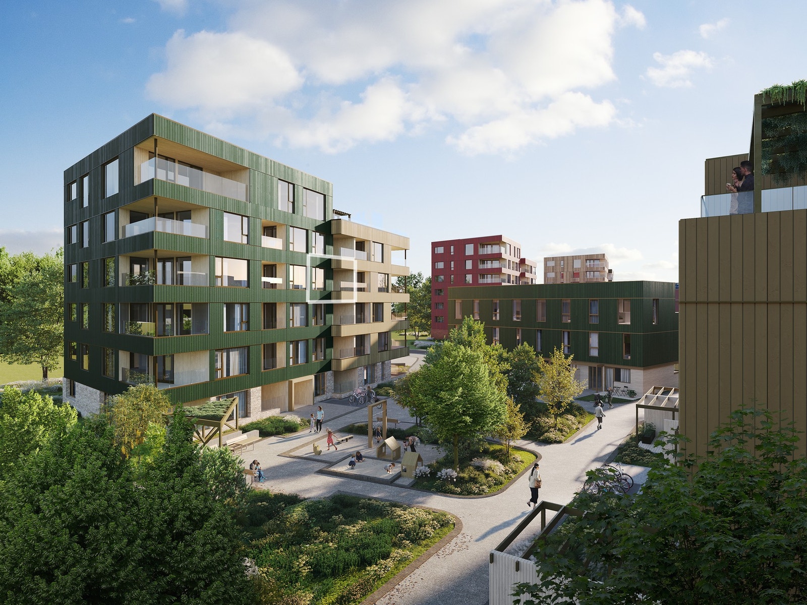 Bo i siste byggetrinn av Søstrene Hinna! Det gjøres oppmerksom på at illustrasjoner kun er ment for å danne et inntrykk og vil avvike fra endelig leveranse Galleribilde