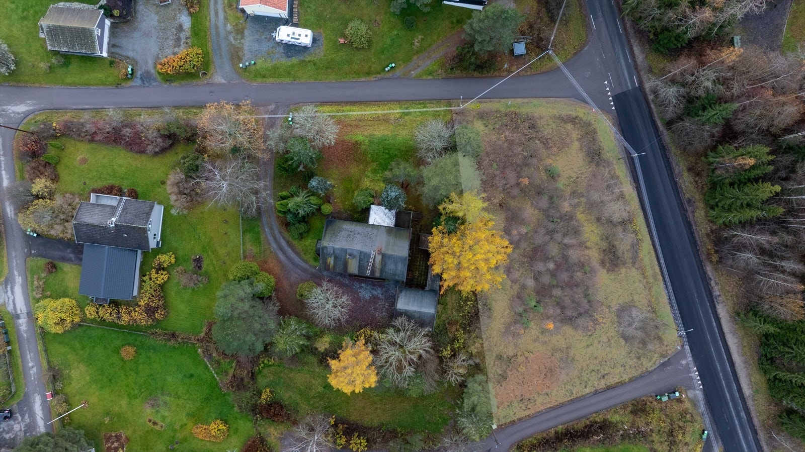 Det skraverte feltet viser ca. tomtegrense Galleribilde